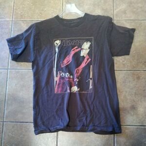 Vintage Brown Jim Morrison The Doors Winterland? Tag Cut Shirt Size L Large Lg